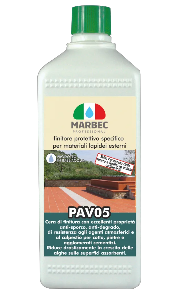 MARBEC | PAV05 1lt Schutzfinisher spezifischer für äußere Steinmaterialien