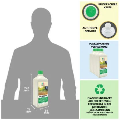 Marbec Deterclean - detergente per superfici in legno interne ed esterne