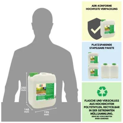 Marbec Deterclean - detergente per superfici in legno interne ed esterne